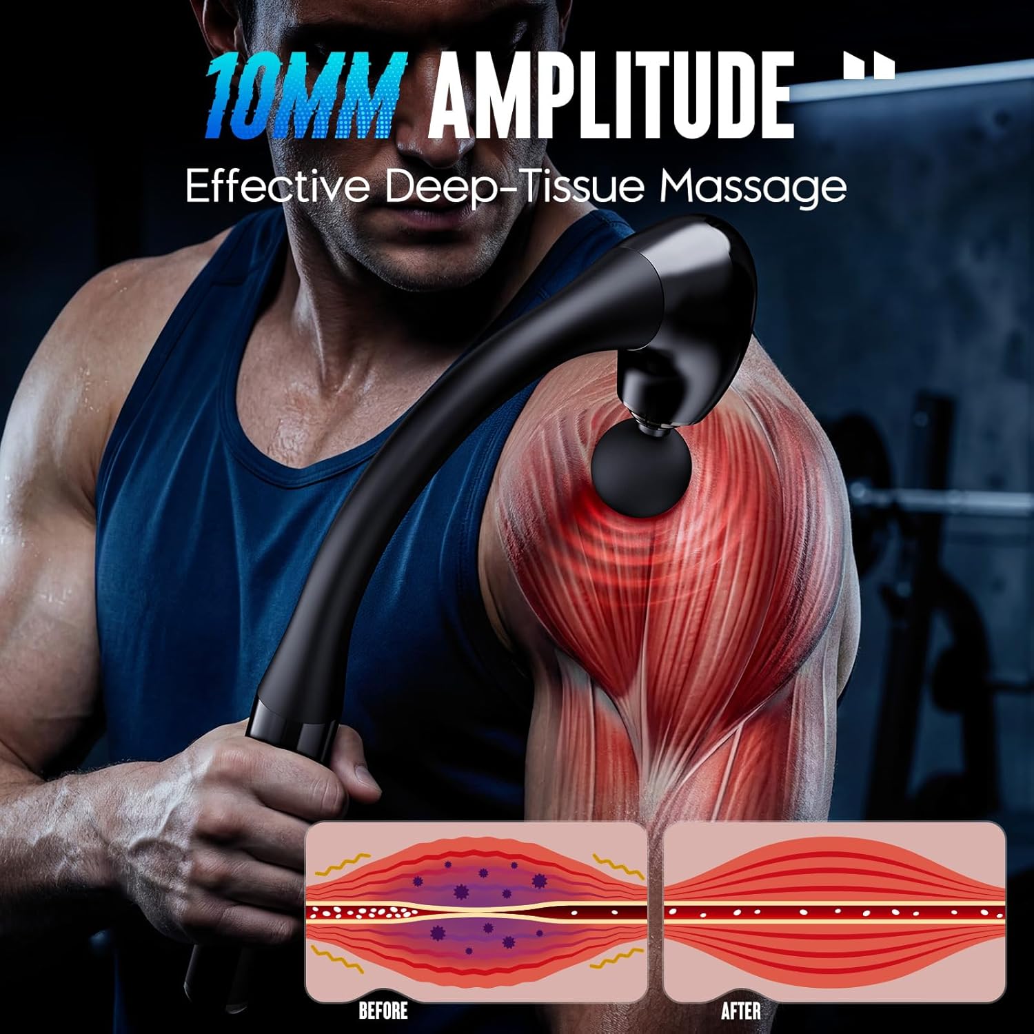 FLEXIGUN PRO – Pistolet de Massage à Bras Articulé 180°