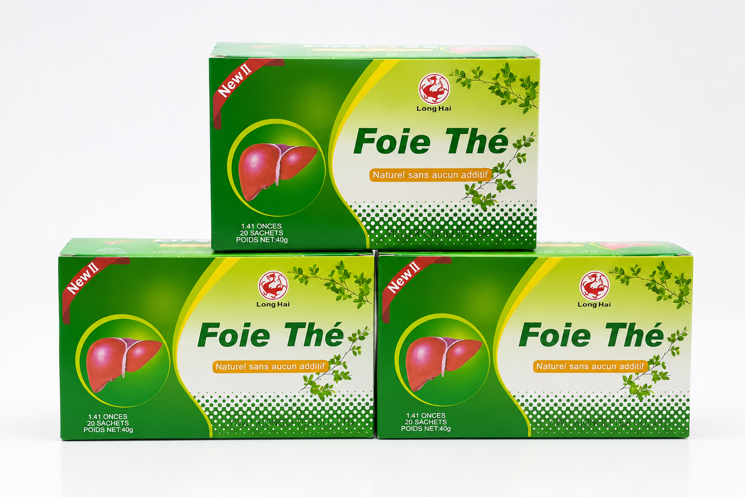 Foie Thé Long Hai — Cure Détox Naturelle 20 Sachets