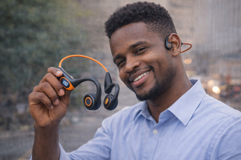 AKZ G3™ – Casque Bluetooth à Conduction Osseuse- MP3