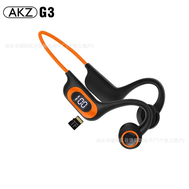 AKZ G3™ – Casque Bluetooth à Conduction Osseuse- MP3